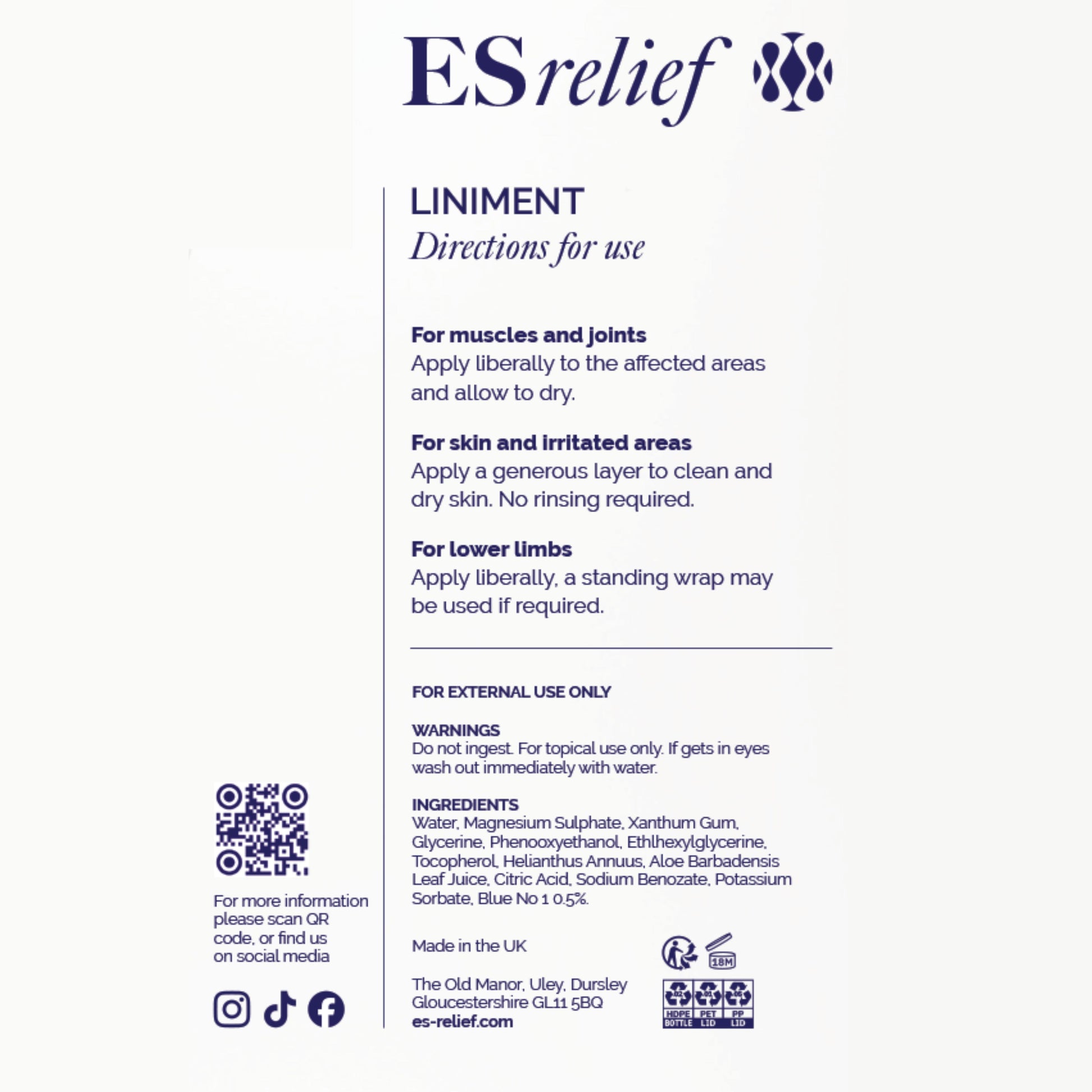 ES Relief Liniment - Coming Soon